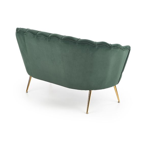 Fotoliu de relaxare AMORINITO XL verde închis / auriu