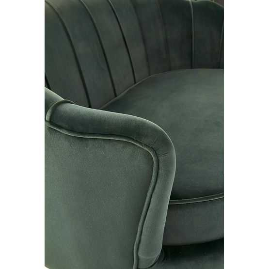 Fotoliu de relaxare AMORINITO XL verde închis / auriu