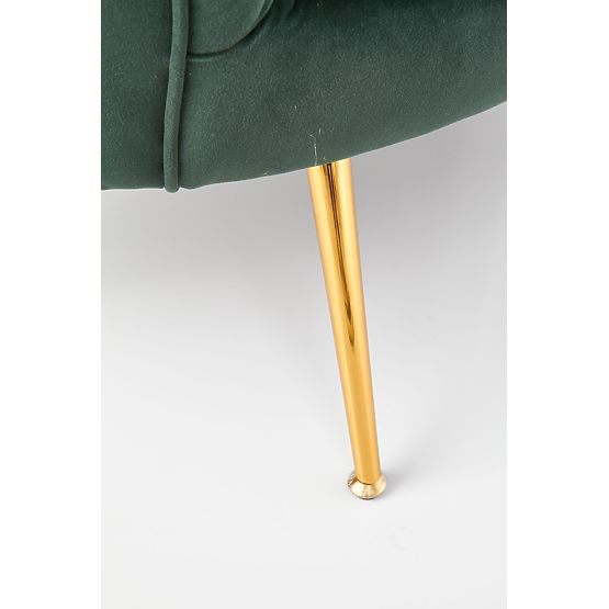 Fotoliu de relaxare AMORINITO XL verde închis / auriu