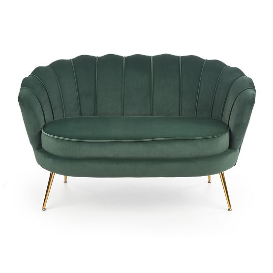 Fotoliu de relaxare AMORINITO XL verde închis / auriu
