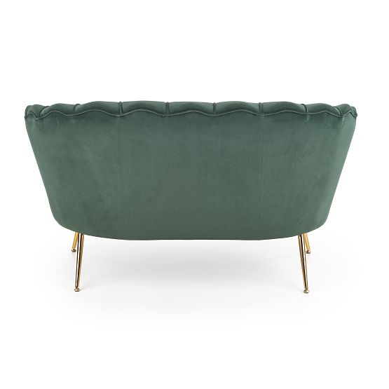 Fotoliu de relaxare AMORINITO XL verde închis / auriu