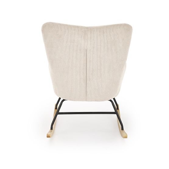 Fotoliu de relaxare BELMIRO cu funcție de legănare, crem (1p=1buc)