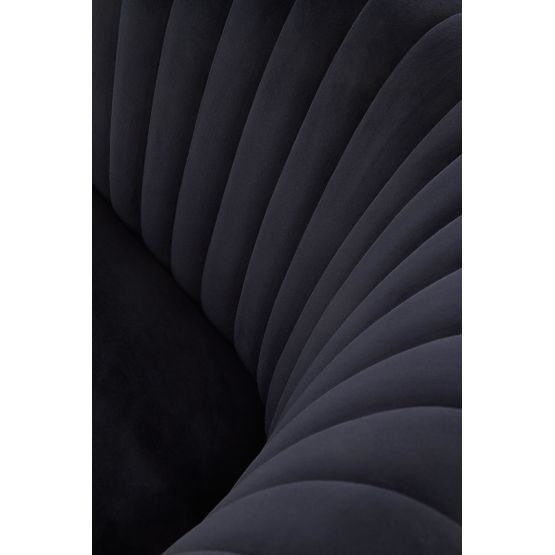 Fotoliu de relaxare CROWN negru / auriu