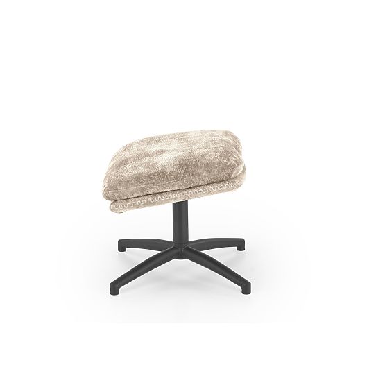 Fotoliu de relaxare DARIO cu taburet și funcție de legănare, bej (1p=1buc)