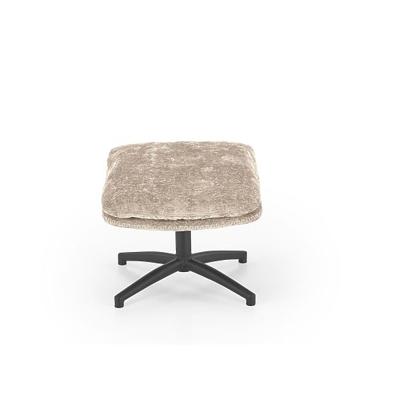 Fotoliu de relaxare DARIO cu taburet și funcție de legănare, bej (1p=1buc)