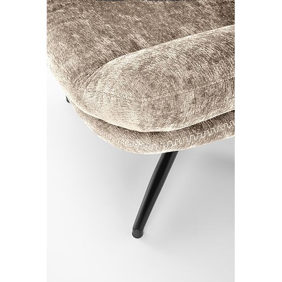 Fotoliu de relaxare DARIO cu taburet și funcție de legănare, bej (1p=1buc)