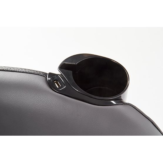 Fotoliu de relaxare DOPIO cu funcție de masaj, gri