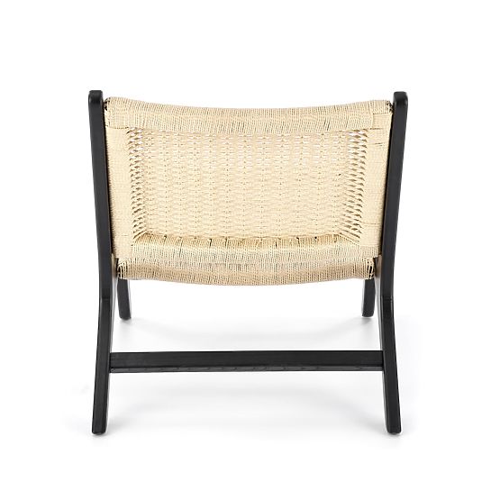 Fotoliu de relaxare FODEN, negru / natural (1p=1buc)