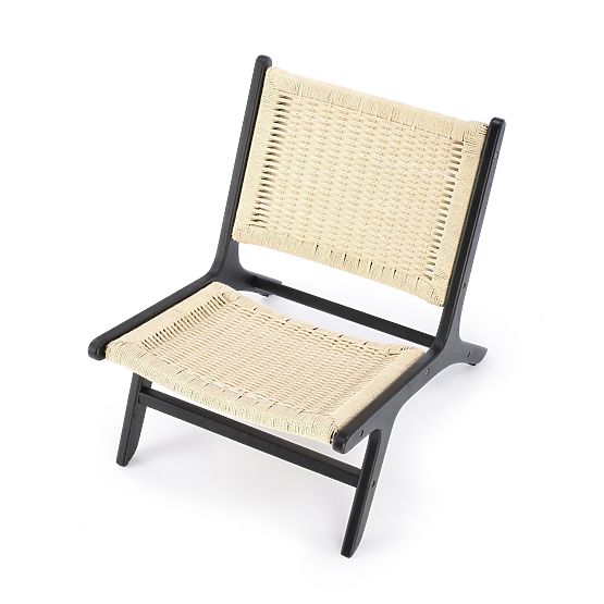 Fotoliu de relaxare FODEN, negru / natural (1p=1buc)