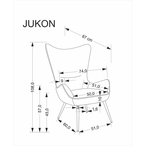 Fotoliu relaxant crem JUKON