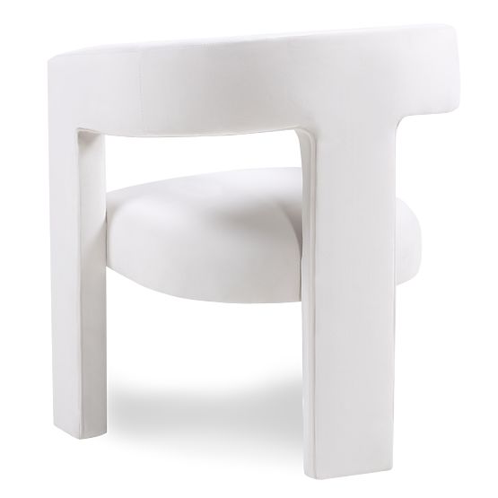 Fotoliu de relaxare Lory, catifea, bej deschis