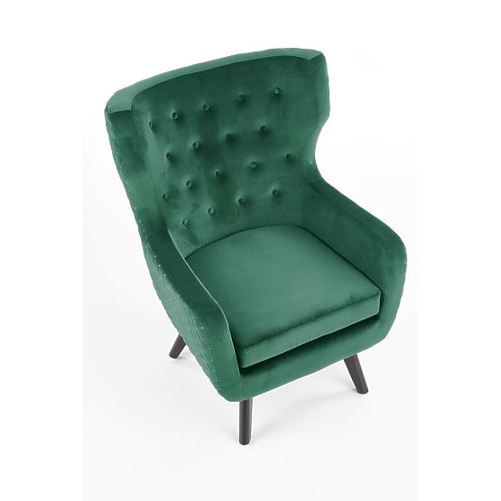 Fotoliu de relaxare MARVEL verde închis / negru
