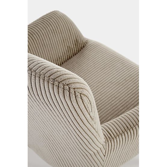 Fotoliu tapitat AMARO - gri