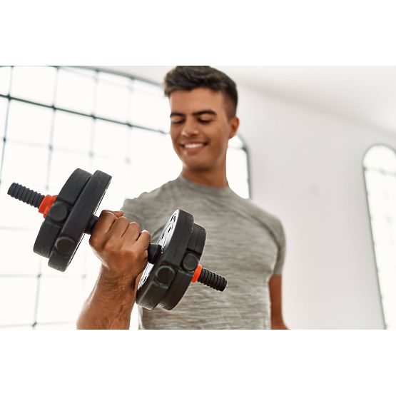 Ganterele Reglabile 2 x 20kg Set Gantere 40kg Bară