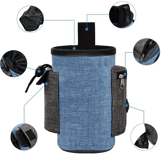 Geantă pentru recompense câine MAILO albastră