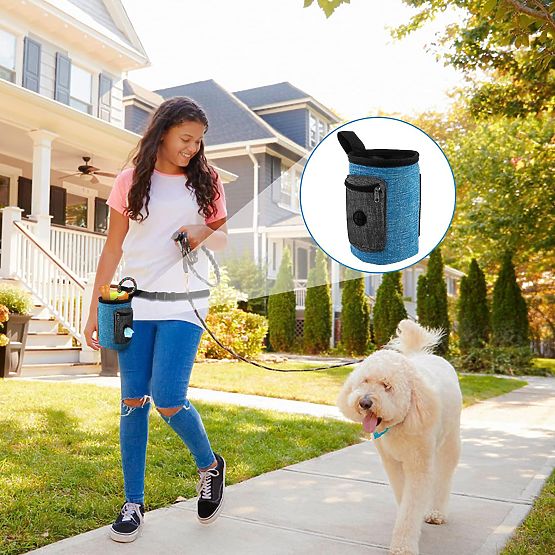 Geantă pentru recompense câine MAILO albastră