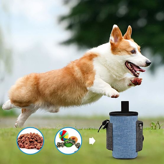 Geantă pentru recompense câine MAILO albastră