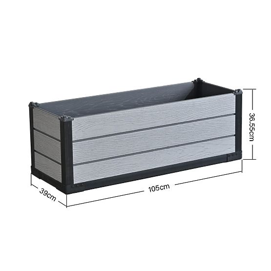 Ghiveci de grădină elegant Suport pentru flori Ghiveci dreptunghiular 105x39x36,55 cm