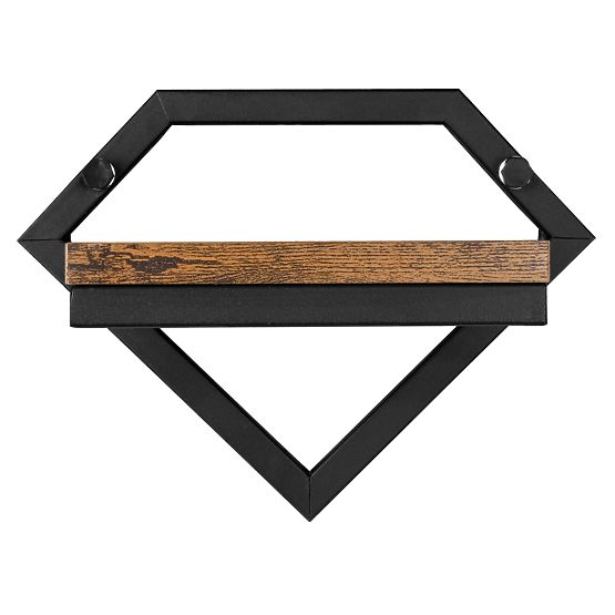 Ghiveci de perete metalic negru Doron Rustic loft