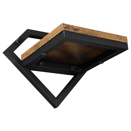 Ghiveci de perete metalic negru Doron Rustic loft