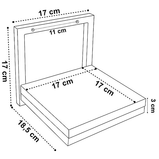 Ghiveci de perete TORGET MARMUR NEGRU