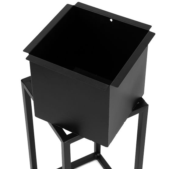 Ghiveci loft Concove 60 cm negru