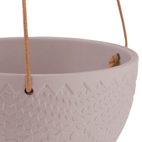 Ghiveci LOKAI culoare cappuccino stil boho pentru interior ameliahome