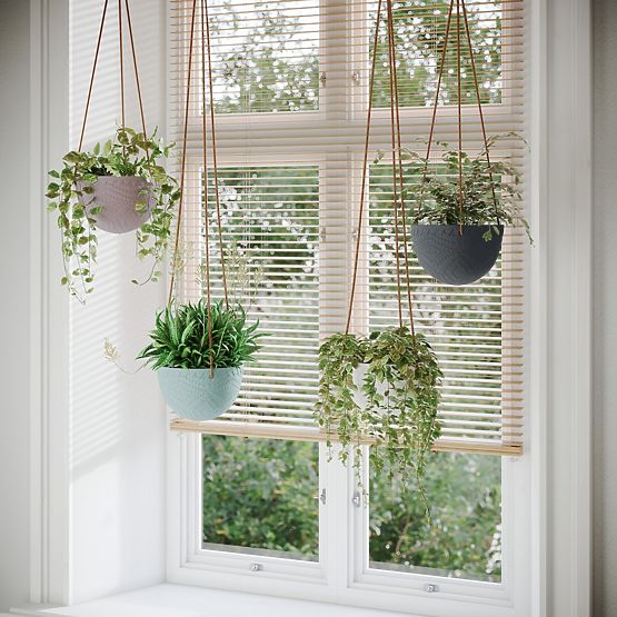 Ghiveci LOKAI culoare crem stil boho pentru interior ameliahome