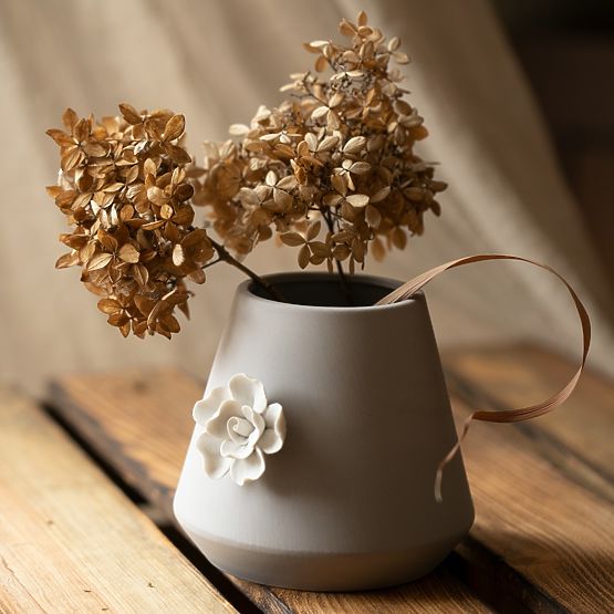 Ghiveci LUSITANO culoare cappuccino stil clasic pentru interior ameliahome