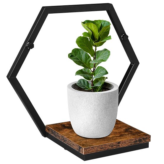 Ghiveci metalic negru Honung Rustic loft