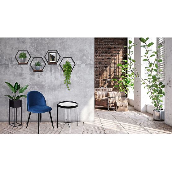 Ghiveci metalic negru Honung Rustic loft