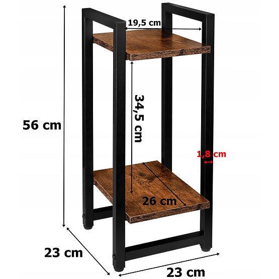 Ghiveci suspendat negru Lupin Rustic stejar vechi