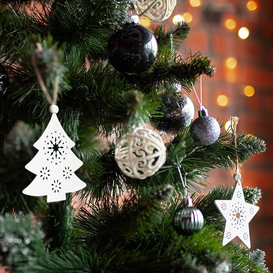 GLOBURI DE CRĂCIUN ARGINTII 36 BUC 311433C