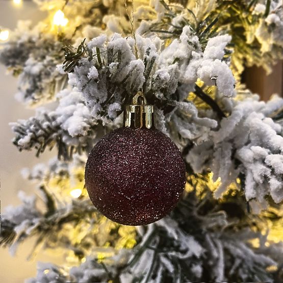 GLOBURI DE CRĂCIUN MARRON 34 BUC SYSD1688-038