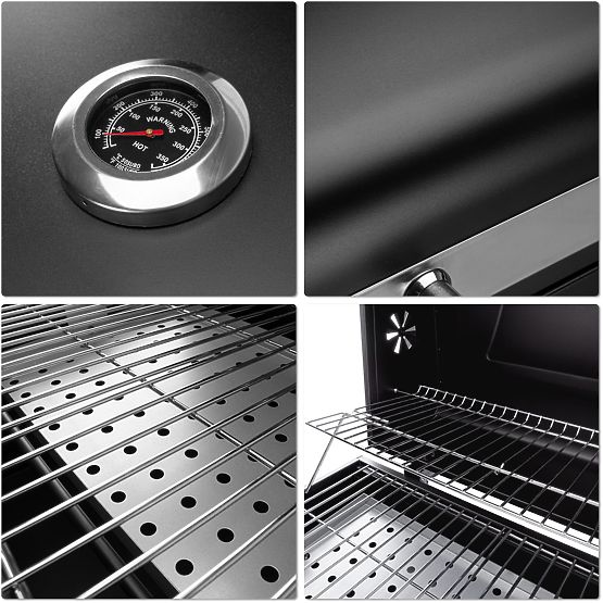 Grătar de grădină cu cărbune cu capac MEJOR