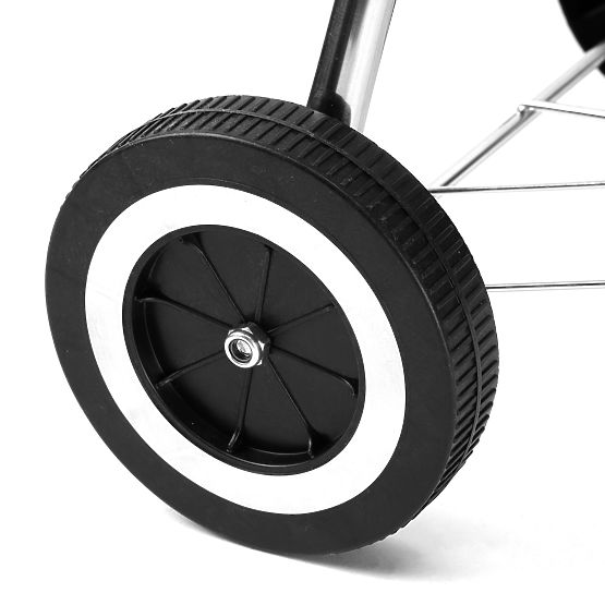 Grătar de grădină cu cărbune RUND negru