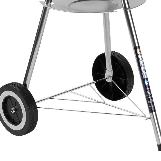 Grătar de grădină cu cărbune RUND negru