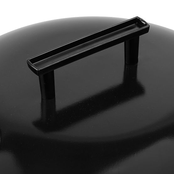 Grătar de grădină cu cărbune RUND negru