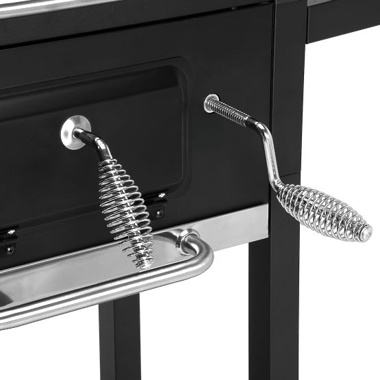 Grătar de grădină pe cărbune CARBON negru