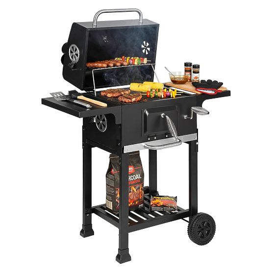 Grătar de grădină pe cărbuni cu grătar din fontă FERRO