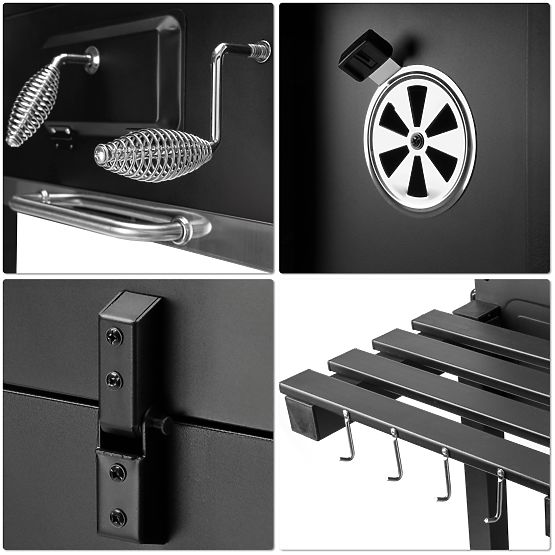 Grătar de grădină pe cărbuni VULCAN cu grătar din fontă