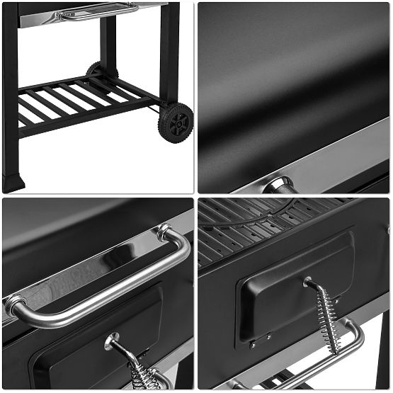 Grătar de grădină pe cărbuni VULCAN cu grătar din fontă