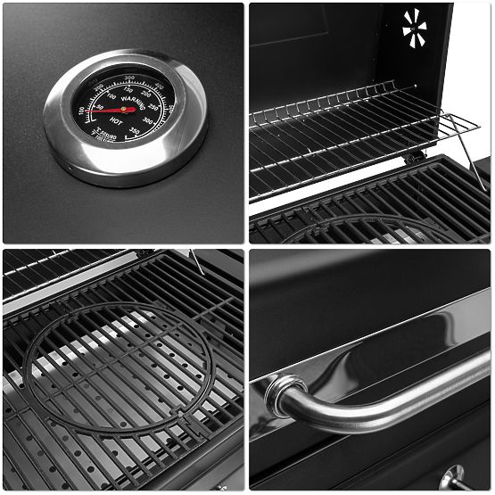 Grătar de grădină pe cărbuni VULCAN cu grătar din fontă