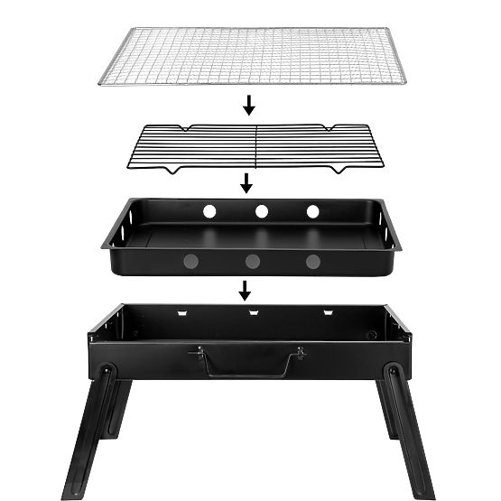 Grătar portabil pliabil TULIN