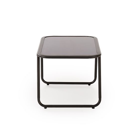 HUDSON, set de grădină (canapea, 2x fotoliu, măsuță), gri / maro (1p=1set)