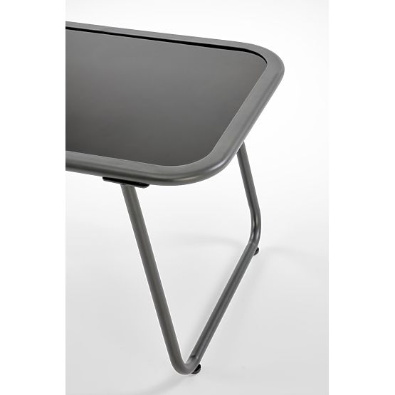 HUDSON, set de grădină (canapea, 2x fotoliu, măsuță), gri / maro (1p=1set)