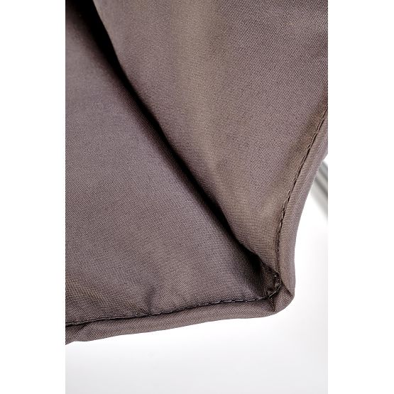 HUDSON, set de grădină (canapea, 2x fotoliu, măsuță), gri / maro (1p=1set)