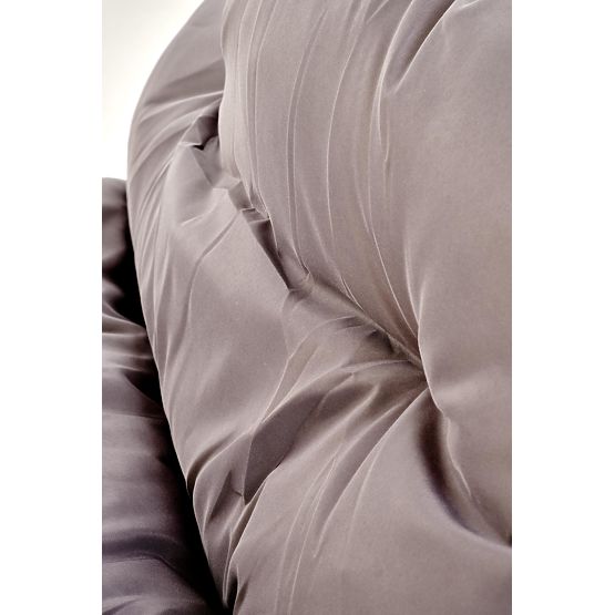 HUDSON, set de grădină (canapea, 2x fotoliu, măsuță), gri / maro (1p=1set)