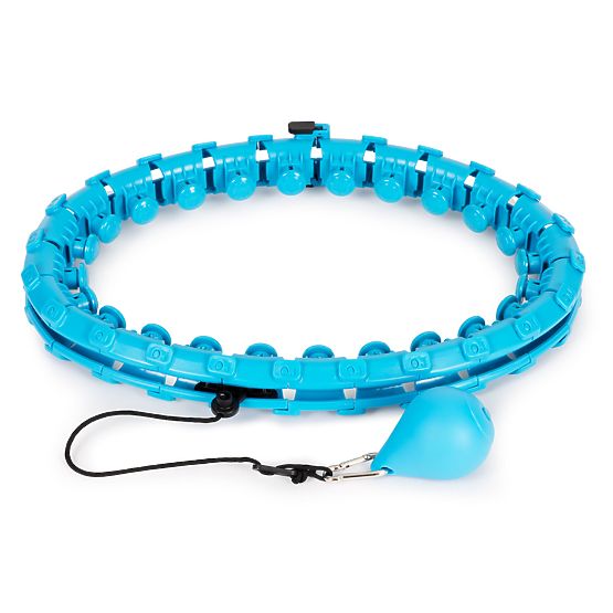 Hula hoop cu element de masaj și greutate suplimentară pentru exerciții de fitness