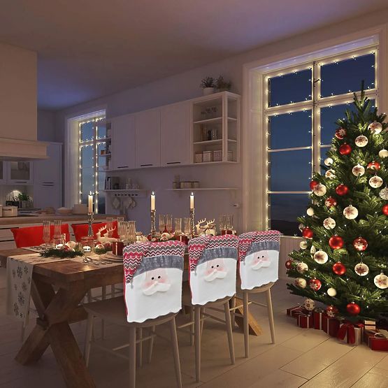 Husă de scaun de Crăciun YX22020 6 buc.